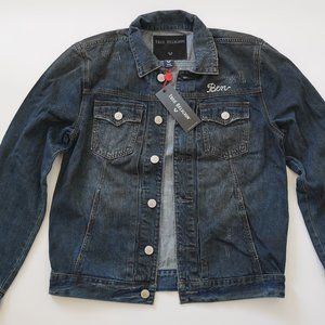 True Religion Men's Dylan Ben Demin Jacket- Blue
